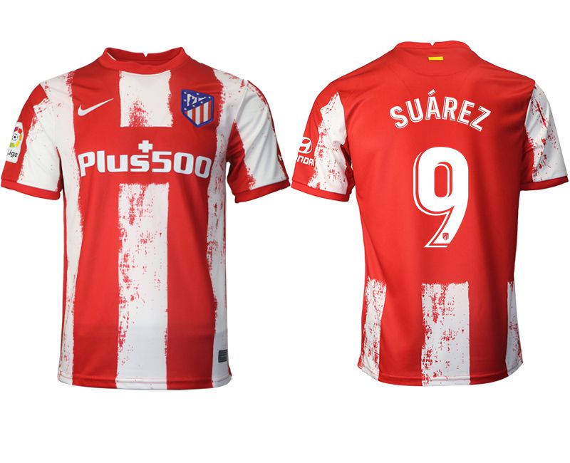 Men 2021-2022 Club Atletico Madrid home aaa version red #9 Nike Soccer Jerseys